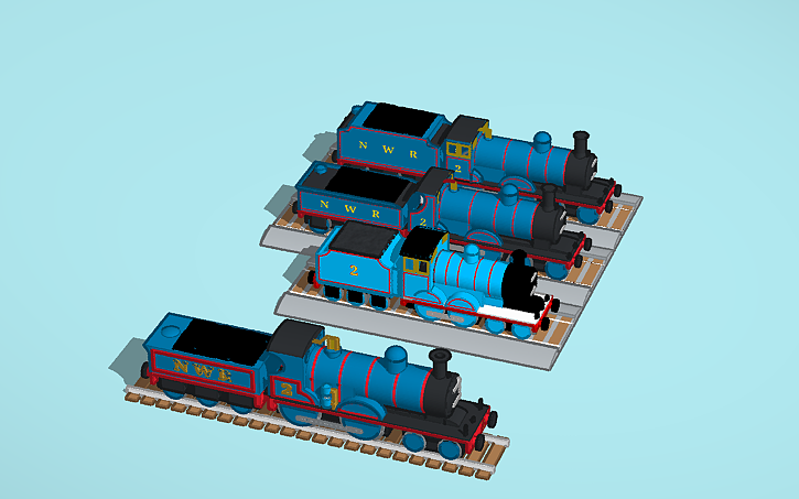 3D design Edward The Blue Engine (FR Class K2) - Tinkercad