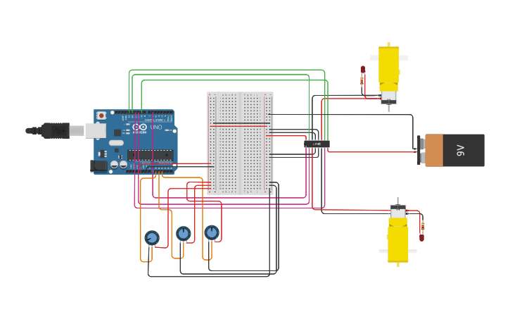 Circuit design Arduino based gesture control robot using Accelerometxer ...