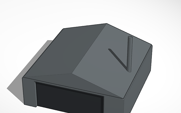 3D design aircraft hangar - Tinkercad