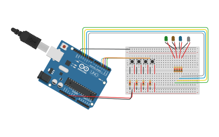 Circuit design LED ARDUINO coditional statement CLRK Tinkercad Circuit design LED ARDUINO coditional statement CLRK Tinkercad