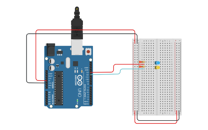 Circuit design My First Arduino Circuit | Tinkercad
