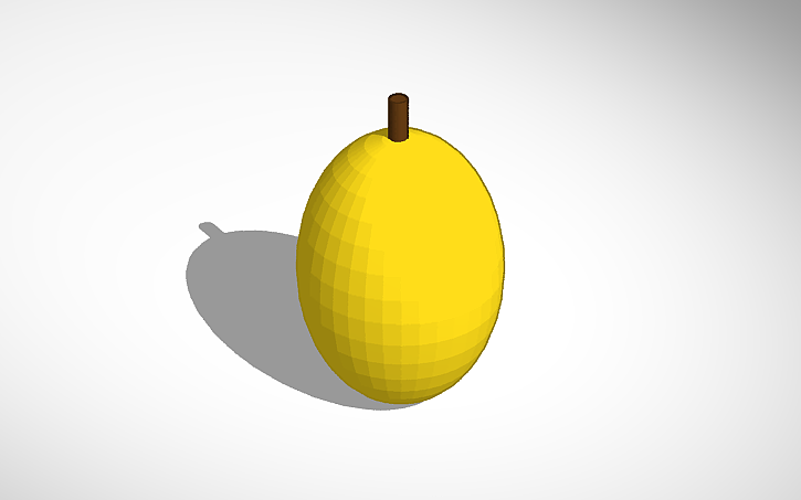 3D design It's a mango - Tinkercad