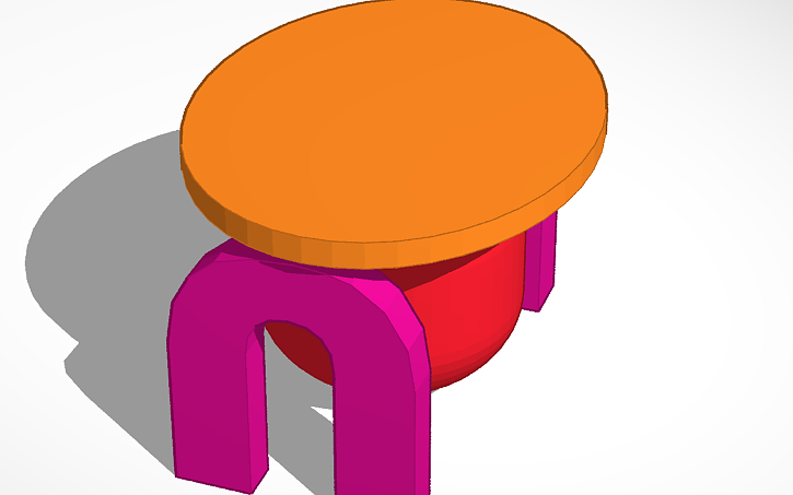 3D design U Cylindro FOLDABLE TABLE - Tinkercad