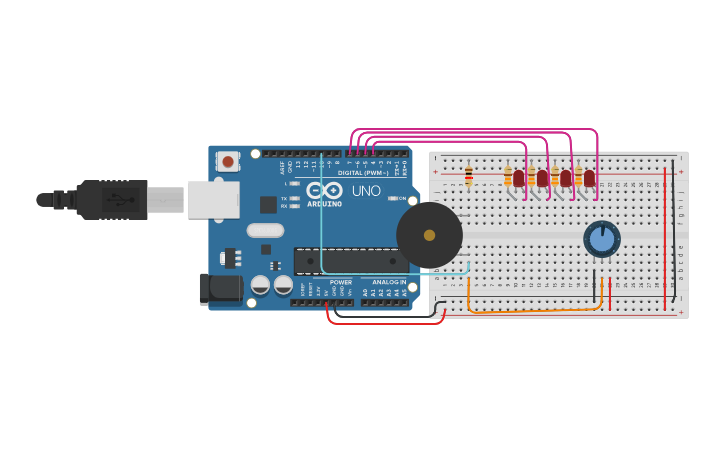Circuit design Atividade 9 : BeepBox - Tinkercad