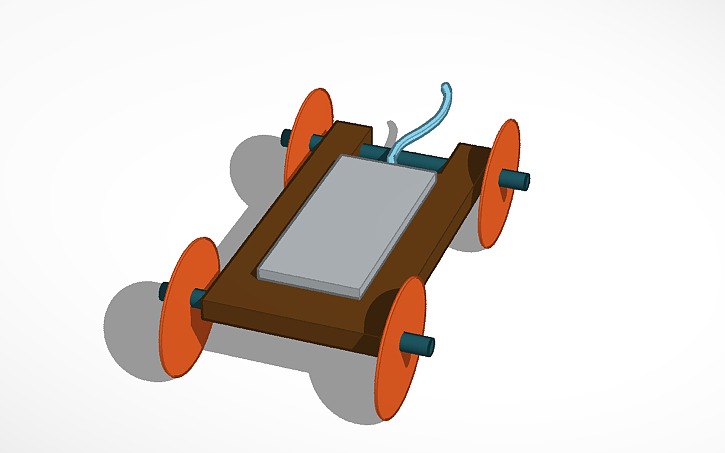 3D design Mousetrap Car/CPE - Tinkercad