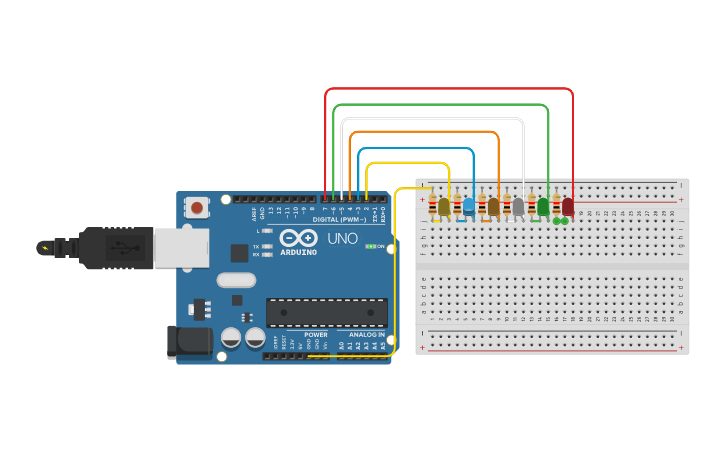 Circuit design Continuous Blinking Of LED - Tinkercad