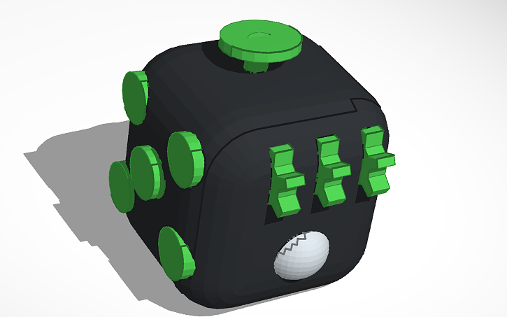 3D Design Fidget Cube Tinkercad