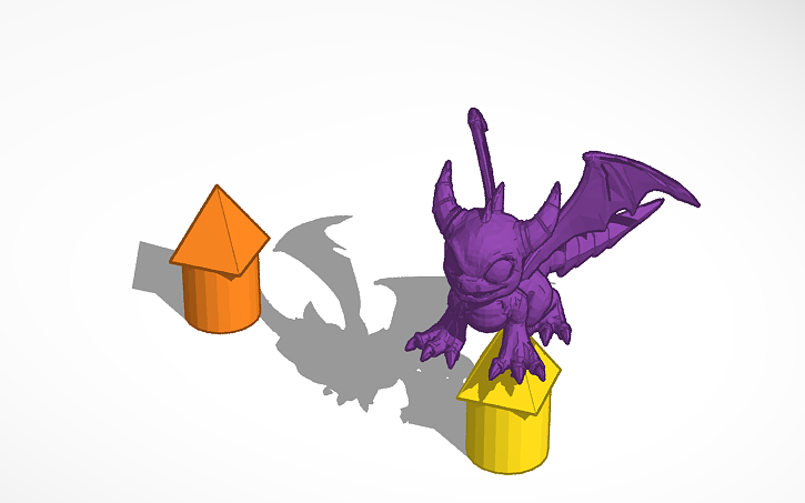 3D design Dragon import - Tinkercad