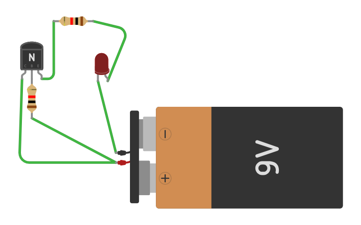 Circuit design How an NPN transistor works - Tinkercad