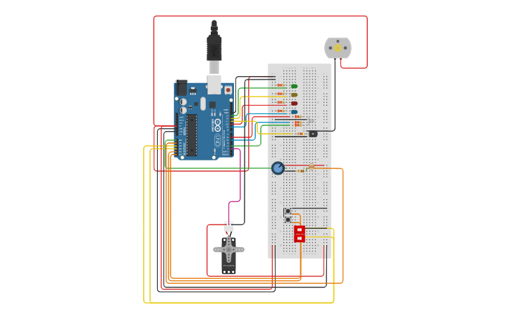 Circuit design Proyecto arduino - Tinkercad