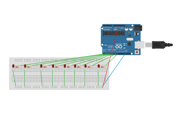 Circuit design Arduino Kara Şimşek devresi - Tinkercad