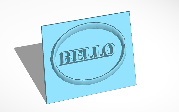 3D design Customizable Name Plate - Tinkercad
