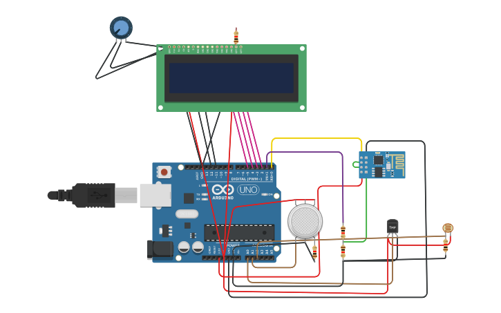Circuit design DRAGON - Tinkercad