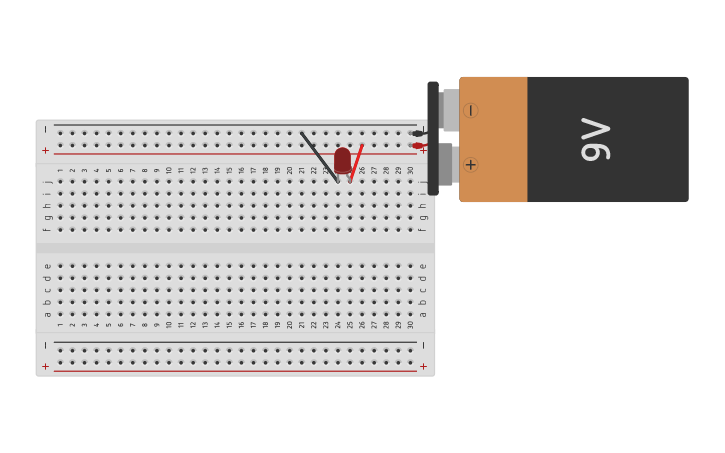 Circuit design LED circuit without resistor - Tinkercad