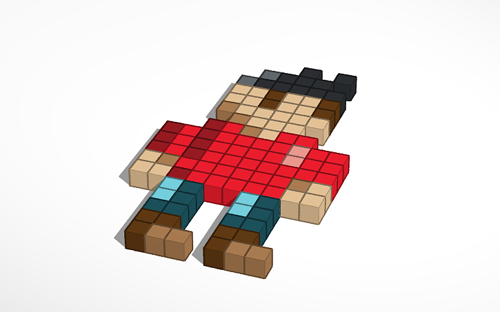 3D design Pixel Person - Tinkercad