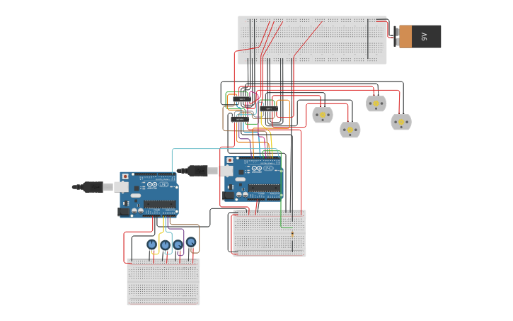 Circuit design Puentes H - Tolina | Tinkercad