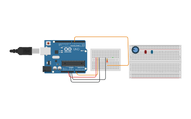 Circuit design FADE - Tinkercad