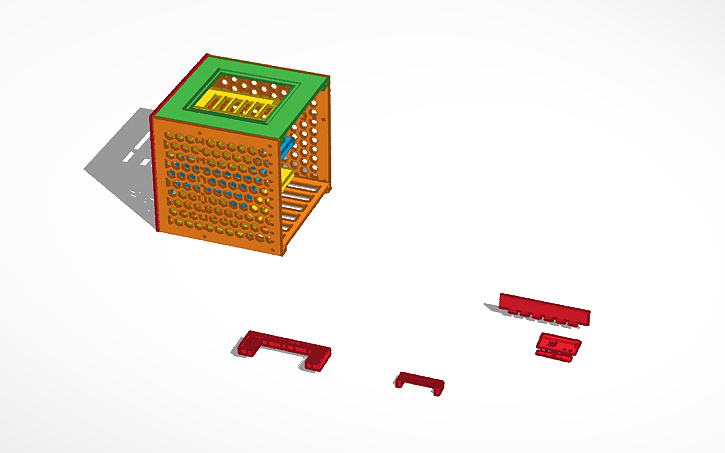 3D design Network Rack - Tinkercad