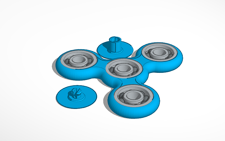 3D design Linn- Fidget Spinner - Tinkercad