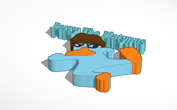 3d Design Perry The Platypus Tinkercad