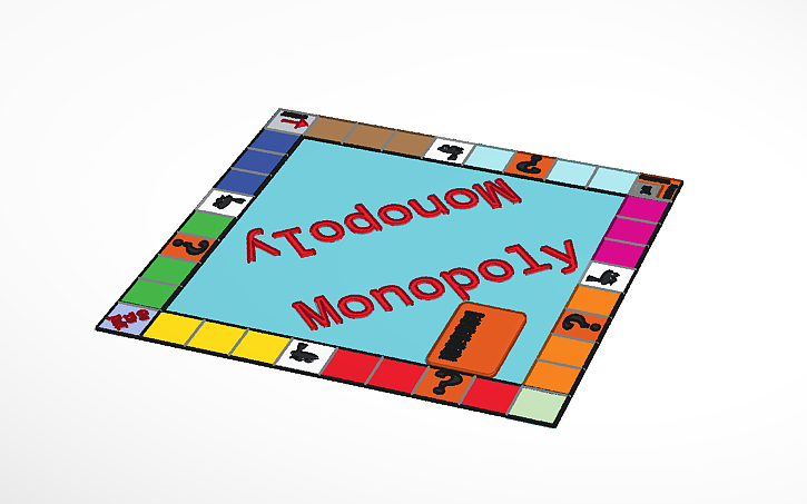 Monopoly Render 3D design Monopoly - Tinkercad