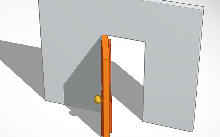 3D design wooden door | Tinkercad 3D design wooden door | Tinkercad