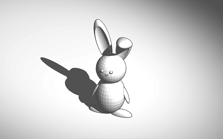 3D design Bunny :) - Tinkercad