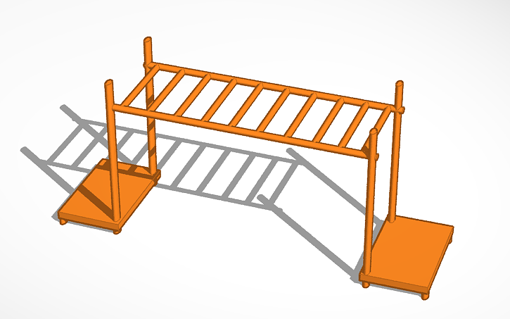 3d Design Monkey Bar's - Tinkercad