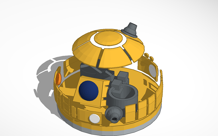 3D design R3 Astromech dome - Tinkercad