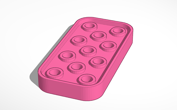 3D design VEX IQ Rectangle - Tinkercad