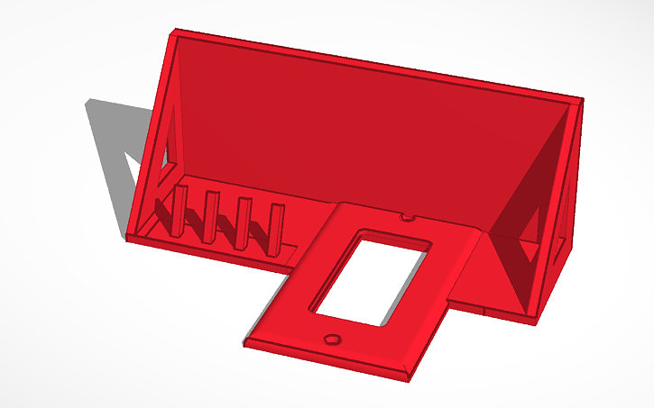 Gfci Module 3d Model 3D design GFCI Outlet Shelf | Tinkercad