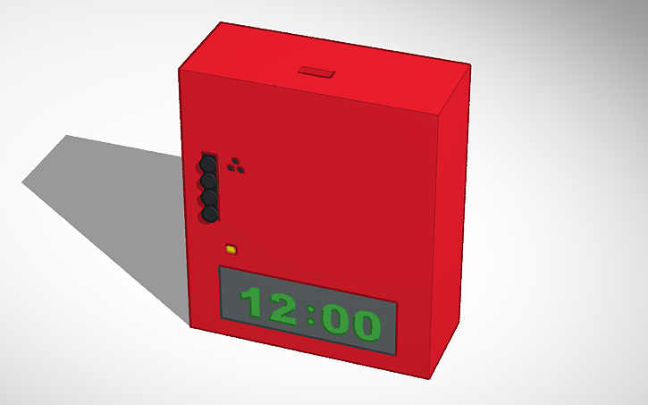 3d Design Alarm Clock Tinkercad 2058