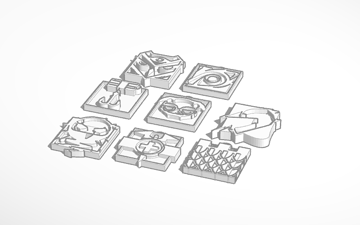 3D design Seige Keychains - Tinkercad