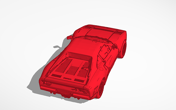 3D design Ferrari GTO - Tinkercad
