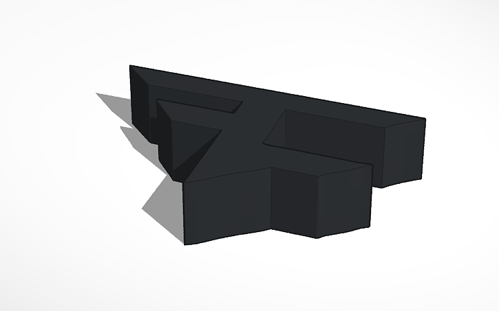 3D design faze rug logo - Tinkercad