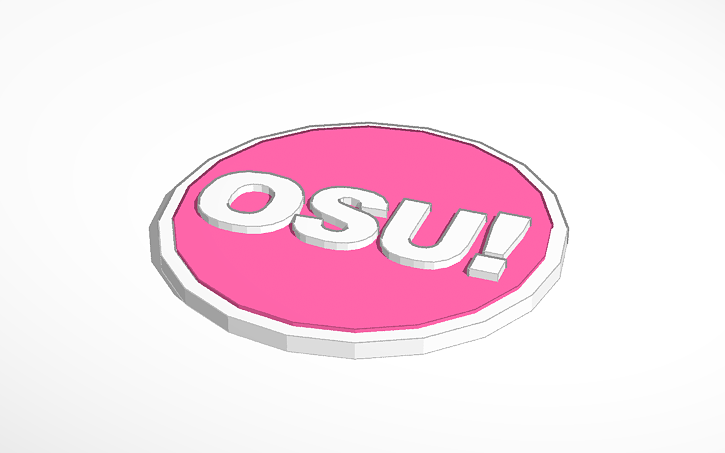 Osu Logo Tinkercad Osu Logo Tinkercad