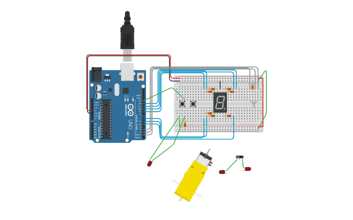 Circuit design KEYLESS ENTRY - Tinkercad