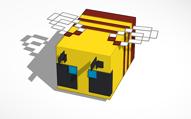 3D design minecraft bee | Tinkercad
