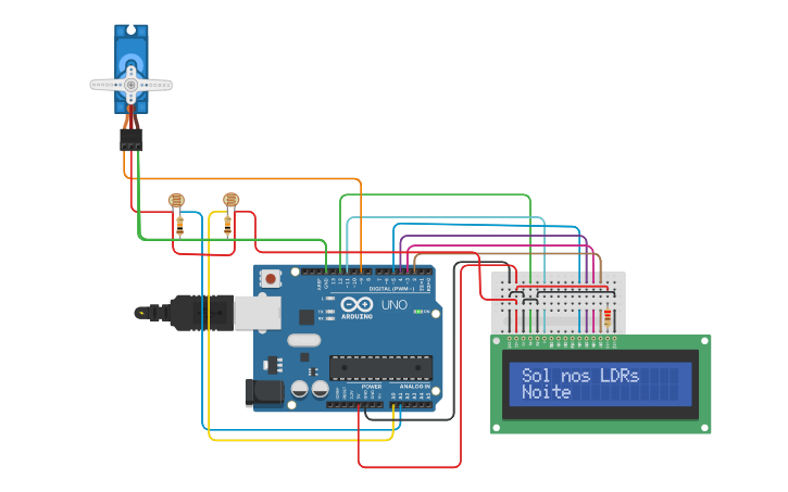 Circuit design Controle Automático de Posicionamento de Painel Solar ...
