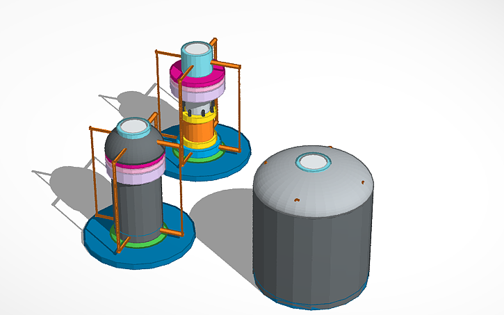 3D design Next-Gen Nuclear reactor - Tinkercad