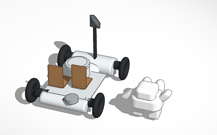 3D design ESA lunar rover - Tinkercad