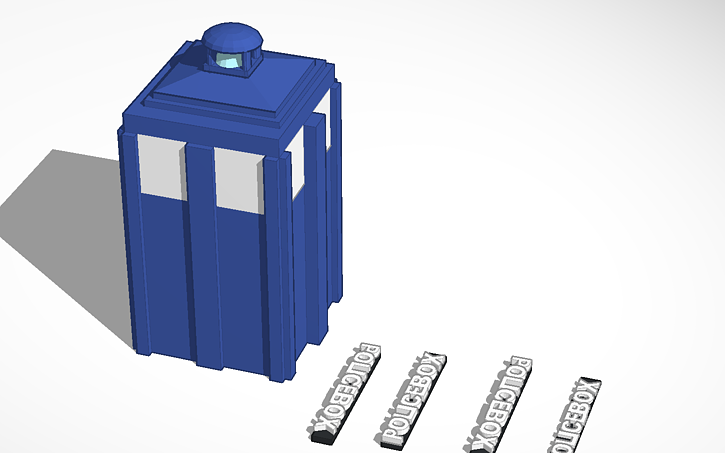 3D design tardis | Tinkercad