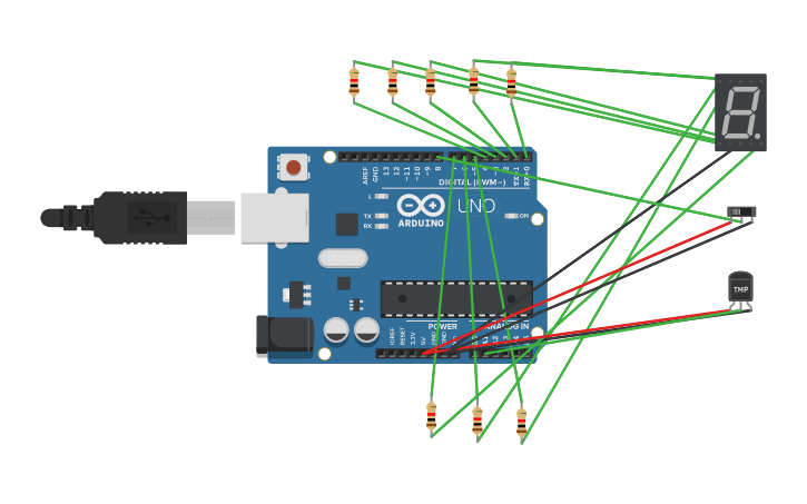 Circuit Design Temperature Sensor Tinkercad 2597