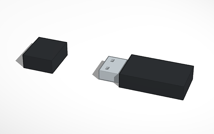 3D design usb stick - Tinkercad