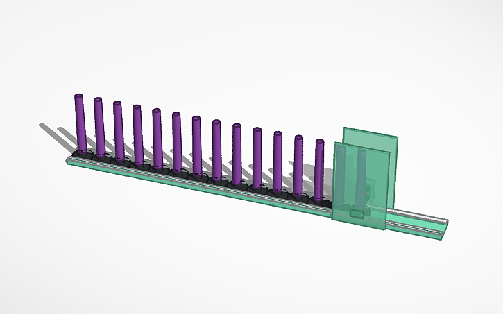 3D design IR and color sensor placement - Tinkercad