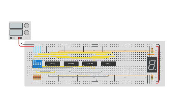Circuit design Comparator - Tinkercad