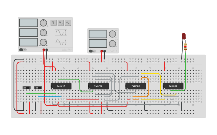 Circuit design Master Slave | Tinkercad