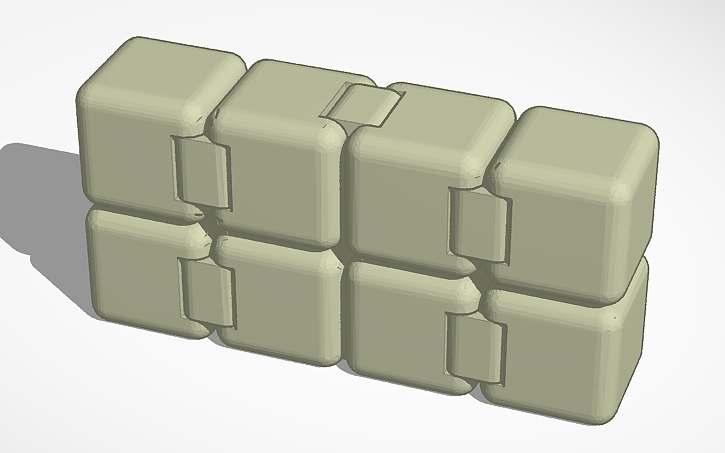 3D design infinity cube - Tinkercad