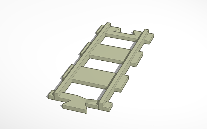 Train Racks Model 3D design Train Track Plain - Tinkercad