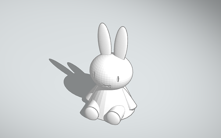 3D design Miffy V2 - Tinkercad